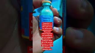 Thiopentone injection uses  Thiopental uses  general anesthesia drugs  thiopentone [upl. by Assiruam]