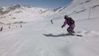 Frühlingsskilauf in Ischgl Tirol Österreich  Schneebericht am 2132014 [upl. by Favata]