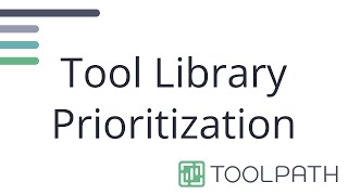 Prioritizing Tool Libraries in Toolpath [upl. by Rairb]