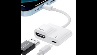 Lightning hdmi adapter for iPhone [upl. by Cir]