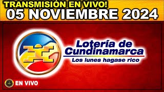 LOTERIA DE CUNDINAMARCA último sorteo del MARTES 05 de noviembre de 2024 [upl. by Gamali]