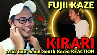 Fujii Kaze  Kirari  Asia Tour Seoul South Korea REACTION [upl. by Nylareg]