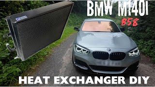 BMW M140 B58 Heat Exchanger DIY [upl. by Bijan117]