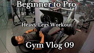 LEG DAY  WEEK 2  GYM VLOG 09  RITIK FITNESS [upl. by Etnom]