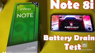 Infinix Note 8i Battery Drain Test UrduHindi HD Video [upl. by Sisile634]