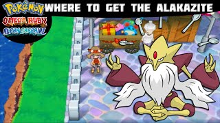 Pokémon Omega Ruby and Alpha Sapphire  ALAKAZITE LOCATION Where to find Tutorial [upl. by Celene]