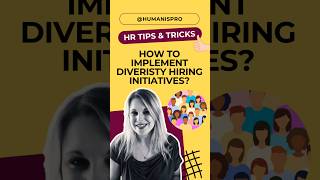 Diversity Hiring Initiatives diversity hiringprocess hiringtips hr inclusiveworkplace hradvice [upl. by Poler]