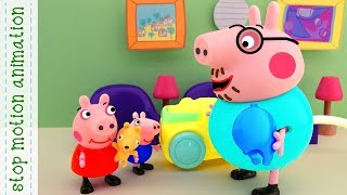 Teddy got into the vacuum cleaner Peppa Pig toys Stop motion animation new episodes 2018 [upl. by Whitney]