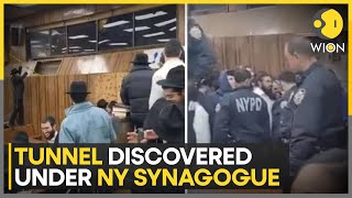 New York synagogue erupts into chaos as secret tunnel unearthed  World News  WION [upl. by Emmuela]