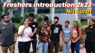 Freshers introduction 2023 Freshers intro 2k23  first time in history [upl. by Oicirbaf732]