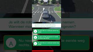 🚗 CBR auto theorieexamen vraag Rotonde shorts rijles theorieles theorie examen [upl. by Alket724]