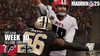 Atlanta Falcons vs New Orleans Saints  Madden NFL 25 Simulation madden25 [upl. by Abbotsun]