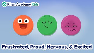 Frustrated Proud Nervous amp Excited  Feelings and Emotions for Kids  Khan Academy Kids [upl. by Llirrehs]