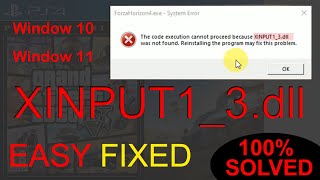 xinput13dll is missing from your Computer Windows 1110  8 How to fix xinput13dll not found [upl. by Amyas]