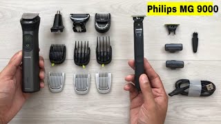 Philips MG955015  Multigroom 9000 Trimmer  OneBlade  Testing amp Review [upl. by Sible]