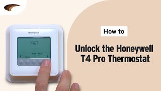 How to Unlock the Honeywell T4 Pro Thermostat [upl. by Bellew]