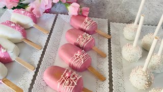 Recette cake pops facile recette 2 en 1 et petits coeurs [upl. by Boigie]