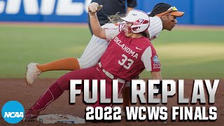 Oklahoma vs Texas 2022 Womens College World Series Finals Game 1  FULL REPLAY [upl. by Tufts]