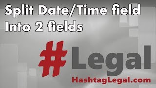 Tip  31 Split DateTime into Date and Time Fields [upl. by Westberg]