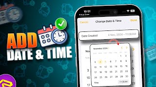 How To Add Date amp Time Stamps On iPhone Photos  Easy Guide to Photo Customization [upl. by Corrianne625]