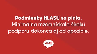 Podmienky HLASU sa plnia  minimálna mzda získala širokú podporu dokonca aj od opozície praca [upl. by Khoury]