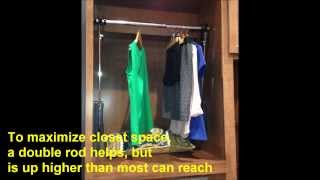 Closet Rod Pull Down via Remote Control [upl. by Guenevere]