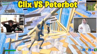 Clix VS Peterbot 2v2 TOXIC Fights [upl. by Kcirded]