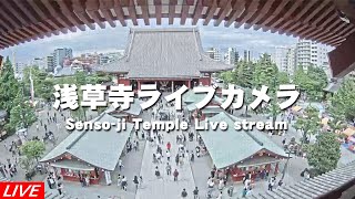 浅草寺の境内（本堂側）Precincts of Sensoji Temple to Main Hall [upl. by Helbonna]