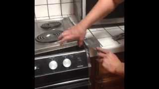 How to Remove Built In Drop In Stove Range And Convert Cut For A Freestanding Stove [upl. by Pardoes]