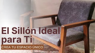 SILLONES MODERNOS  SILLONES ESTILO MID CENTURY  SILLONES EN MADERA Y TELA [upl. by Alleyne936]