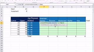 Excel 2010 Statistics 22 Cross Tabulation With Formulas [upl. by Nhguavaj187]