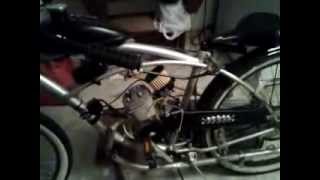 80cc motorized bicycle with chainsaw carburetor [upl. by Marillin]