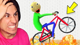 Baldi Ran Me Over WITH A BIKE  Baldis Basics [upl. by Ainesey344]