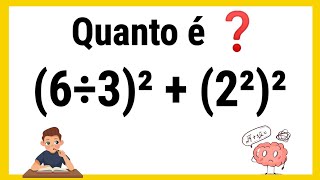 🔥 MATEMÁTICA BÁSICA Qual o valor da expressão❓ [upl. by Budge]