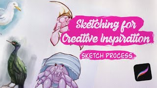 Daily Sketching for Creative Inspiration  2 Sketch Processes [upl. by Suzan]