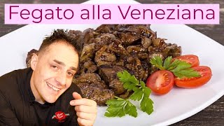 How to make liver with onion  fegato alla veneziana  Another cooking the chef Rino show [upl. by Otilrac]