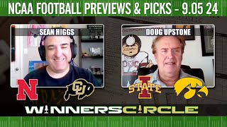 Free College Football Picks amp Bets Today 9524 Iowa State vs Iowa amp Nebraska vs Colorado [upl. by Otineb]