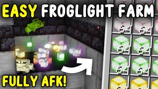 EASIEST FROGLIGHT FARM Minecraft 121 [upl. by Ancalin]