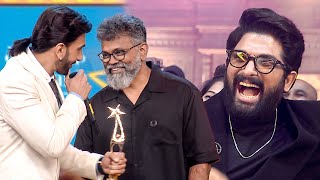 Allu Arjun Cant Stop Smiling Ranveer Singhs Epic Praise for Pushpa amp Sukumar [upl. by Nipahc]