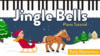 How to Play Jingle Bells on Piano  Sheet Music  Super Easy Tutorial [upl. by Vastha]