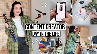 day in the life of a CONTENT CREATOR ✨ Planning Filming amp Editing [upl. by Jessi]