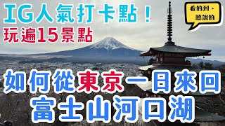 東京富士山河口湖一日暢玩路線懶人包、交通花費｜新倉富士淺間神社、大石公園、忍野八海，到底值不值得？！｜Mountain Fuji🗻｜日本東京自由行街景Tokyo Japan Street View [upl. by Oigimer576]