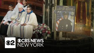 Funeral remembers NYPD recruit as dedicated father who answered the call to serve [upl. by Olnee]