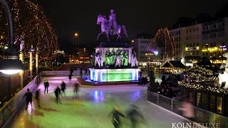 Heimat der Heinzel  Weihnachtsmarkt Köln Altstadt  Heumarkt  Schlittschuhbahn [upl. by Maclaine279]