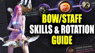 BowStaff Liberator Skills amp Rotation Guide PvEPvP  Throne and Liberty [upl. by Richmound]