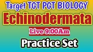 Practice Set of Phylum Echinodermata TGTPGTNEET BIOLOGY [upl. by Auhsoj]