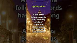 Spelling Time 535 spelling englishlearning englishvocabulary questions quiz [upl. by Drake471]