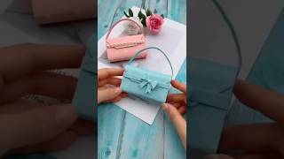 Mini paper bag making 🛍️ytshorts shorts [upl. by Konopka7]