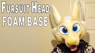 Fursuit Head Foam Base WIP with FollowMe3D Eyes [upl. by Darcee]