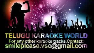 Vennelave Vennelave Karaoke  Merupu Kalalu  Telugu Karaoke World [upl. by Sumahs]